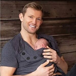 DadWare Bonding Shirt Kangaroo Care Newborn Baby Skin to Skin Gray NICU